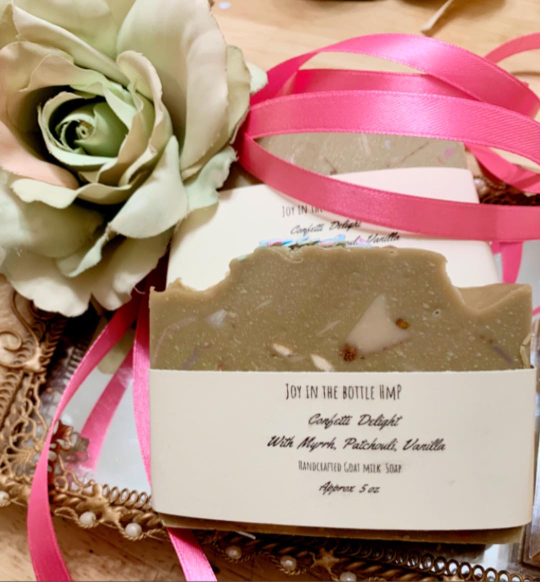 Confetti Garden Goat Milk Soap Available April 21