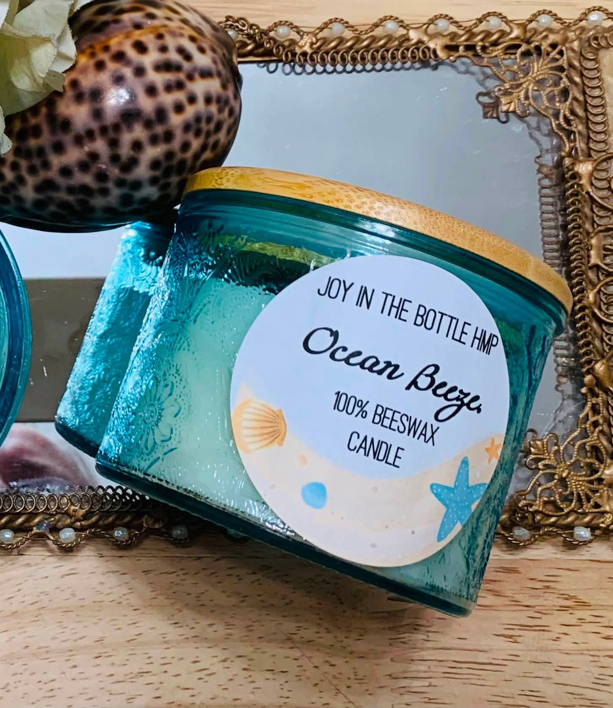 Ocean Breeze Beeswax Candle