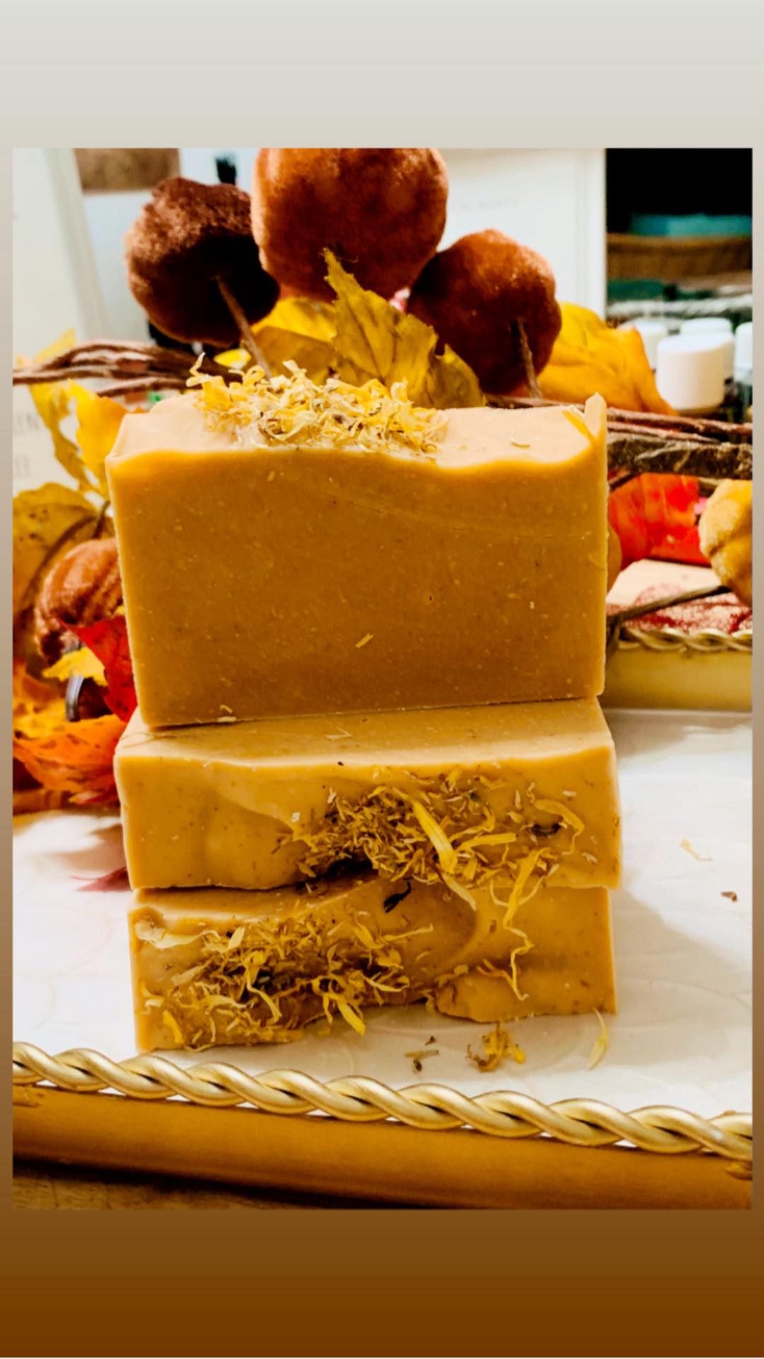 Pumpkin Spice Goat Milk Soap Available September 5th